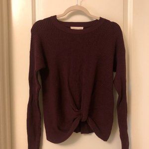 Crop Sweater with knot detail